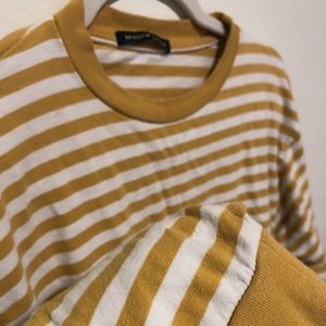 Brandy Melville Yellow Stripe T